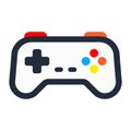 Modern Video Game Controller Icon Vector - Flat Design Console Gamepad Royalty Free Stock Photo