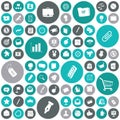 Flat design icons for business and finance Royalty Free Stock Photo