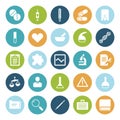 Flat design icons for medical science Royalty Free Stock Photo