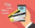 Flat design of mobile payment technology