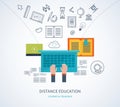 Flat design modern vector illustration icons set Royalty Free Stock Photo