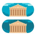 Flat design Parthenon