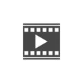 Flat design play video icon vector illustration Royalty Free Stock Photo