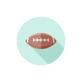 Flat design Rugby Ball Royalty Free Stock Photo