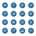 Flat Design Security and Protection Icons Set.