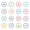 Flat Design Security and Protection Icons Set