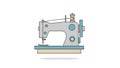 Flat Design Sewing Machine Illustration Royalty Free Stock Photo