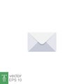 Flat Design Style Email letter icon. Mail envelope for new letter messaging symbol Royalty Free Stock Photo