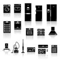 Flat Design Style Home Appliances Icon Set. Vector Illustration Royalty Free Stock Photo