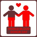 People, donor and recipient , World blood donor day