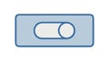Flat Design Toggle Switch Button, On Off Functionality for User Interfaces, vector design Generative AI Royalty Free Stock Photo
