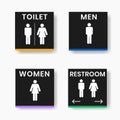 flat design toilet icons design vector illustration Royalty Free Stock Photo