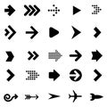 Flat design vector arrow navigation icon set. Royalty Free Stock Photo