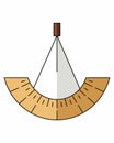 Simple Inclinometer Vector Icon Royalty Free Stock Photo