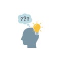 brainstorming idea and problem solving concept Royalty Free Stock Photo