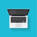 Laptop. Notebook. Flat design. Vector illustration.