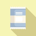 Flat design vector illustration of notepad icon Royalty Free Stock Photo