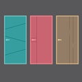 Flat Design Vintage Doors Collection