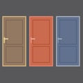 Flat Design Vintage Doors Collection
