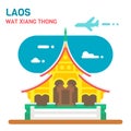 Flat design Wat Xiang Thong