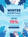 Winter Promotion Sale Advertising Template