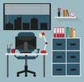 Flat design - workplace