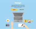 Flat Designer Workplace Template