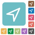 Flat direction arrow icons
