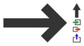 Flat Direction Arrow Vector Icon Symbol
