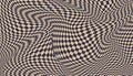 Flat distorted checkered background