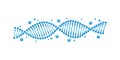 Flat Dna Illustration Royalty Free Stock Photo