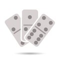 Flat domino icon Royalty Free Stock Photo
