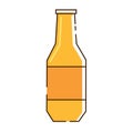 Flat drink bottle icon. Vector Royalty Free Stock Photo
