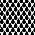 Flat Drop seamless pattern. Rain vector background. Royalty Free Stock Photo