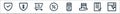 flat ecommerce line icons. linear set. quality vector line set such as search, checklist, offering, online store, discount, cart,