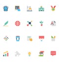 Flat Education Vector Icons 5 Royalty Free Stock Photo