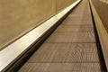 Flat escalator - moving walkway travelator in underground train station