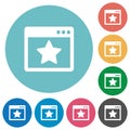 Flat favorite application icons Royalty Free Stock Photo