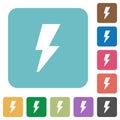 Flat flash icons