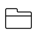 Flat Folder Icon Sign Vector Illustration Ã¢â¬â Vector