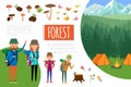 Flat Forest Adventure Composition