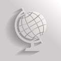 Flat globe icon