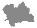 Gray Map of ÃÂ½ilina Kraj