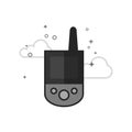 Flat Grayscale Icon - GPS