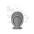 Flat Grayscale Icon - Paint pour