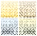 Flat grid seamless pattern set. Royalty Free Stock Photo