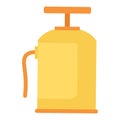 Flat Hazardous Waste Canister Sprayer Icon