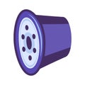 Flat Hazardous Waste Car Oil Filter Icon