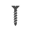 Flat head screw line icon