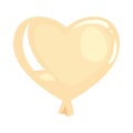 flat heart ballon